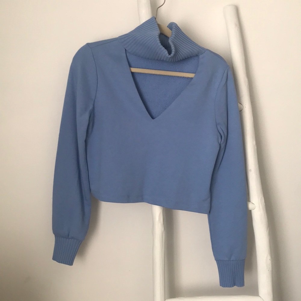 Zara Blue Sweater with Turtle Neck